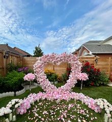  Will You Marry Me Floral Heart Arch - Toronto Proposal Package